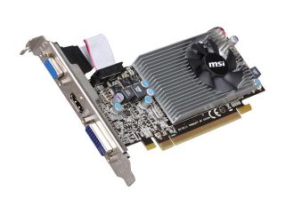 MSI R5570 MD1G Radeon HD 5570 1GB 128 bit GDDR3 PCI Express 2.1 x16 HDCP Ready Low Profile Ready Video Card