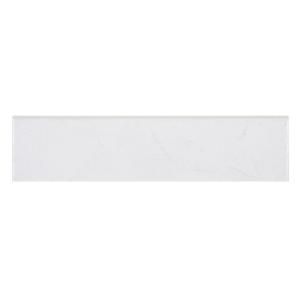 Merola Tile Pichet Solo Branco 3 1/8 in. x 13 1/8 in. Ceramic Floor and Wall Bullnose Trim Tile FGRPSBBN