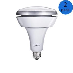 Philips 75W Equivalent Soft White (2700K) BR40 Dimmable LED Flood Light Bulb (2 Pack) (E)* 431932