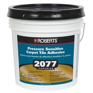 Roberts 2077 4 gal. Superior, Pressure Sensitive Carpet Tile Adhesive DISCONTINUED 2077 4