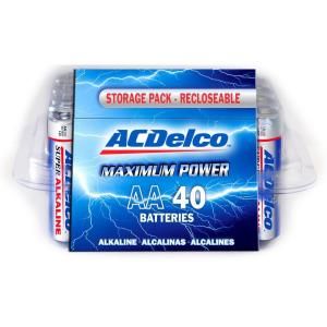 40 of AA ACDelco Alkaline Batteries with Recloseble Box AC232