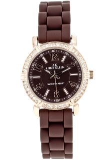 Anne Klein 10 9458RGBN  Watches,Womens Brown Dial Brown Rubber, Casual Anne Klein Quartz Watches