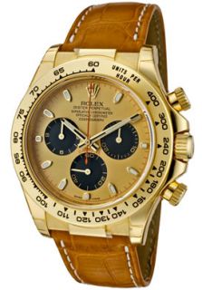 Rolex 116518 PNBR  Watches,Mens Daytona Paul Newman Special Edition Automatic Chronograph Champagne Dial Light Brown Genuine Crocodile, Chronograph Rolex Automatic Watches