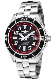 Breitling A1736402/BA31  Watches,Mens Aeromarine Automatic Abyss Red Dial Stainless Steel, Luxury Breitling Automatic Watches