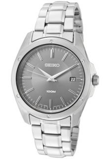 Seiko SGEF79P1  Watches,Mens Grey Dial Stainless Steel, Casual Seiko Quartz Watches