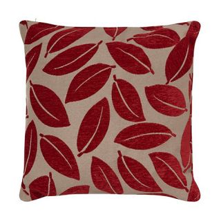 Red leaf cushion