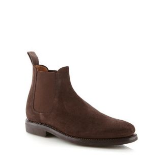 Hammond & Co. by Patrick Grant Designer brown suede chelsea boots