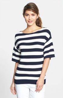 Halogen® Stripe Boatneck Sweater