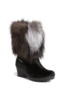 Tecnica® Innsbruck Genuine Fox Fur Trim Wedge Boot