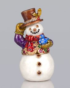 Jay Strongwater Snowman 2013 Annual Box