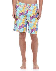 Peter Millar In A Pinch Floral Swim Trunks