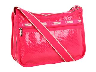 LeSportsac Deluxe Everyday Bag Raspberry Debossed