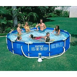 Intex  12ft X 30in Round Frame Pool Package