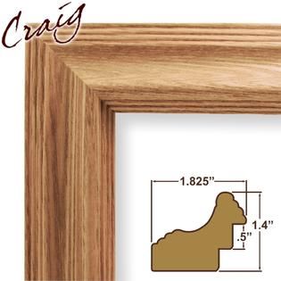 Craig Frames Inc  24 x 36 Brown Wood Grain Finish 1.825 Inch Wide