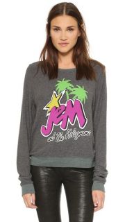 Jem and the Holograms Wildfox Palm Trees Baggy Beach Sweatshirt