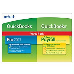 QuickBooks Pro With Enhanced Payroll 2013 Traditional Disc