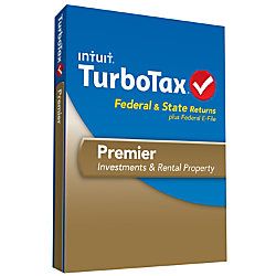 TurboTax Premier Federal  State E File 2013 Traditional Disc
