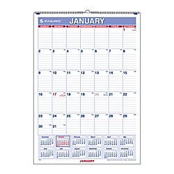 AT A GLANCE 30percent Recycled Monthly Wall Calendar 12 x 17  January December 2013