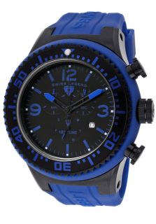 Neptune (52 mm) Chronograph Blue Silicone Black Dial