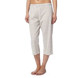 Lounge & Sleep Natural wave print cropped pyjama bottoms
