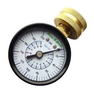  Dual Water Gauge   Pressure (PSI) and Flow (GPM) in One 