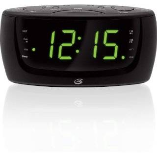  Coby CRA68BLK Digital AM/FM Dual Alarm/Clock Radio, Black Electronics