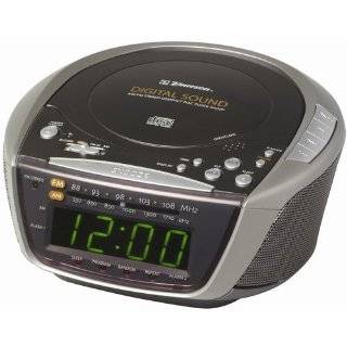   AM / FM Stereo Dual Alarm Clock Radio with Programmable CD Player