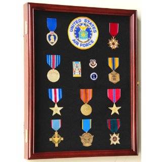 Military Medals, Pins, Patches, Insignia, Ribbons, Flag Display Case 