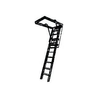  Fakro 25x54 Metal Attic Ladder 350lb Load Capacity