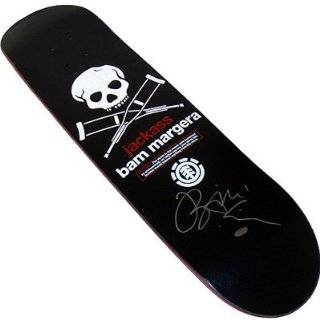 Steiner Sports Bam Margera Jackass Skull & Crutches Skateboard Deck