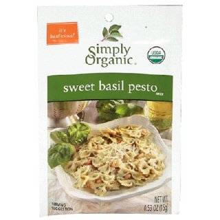 Simply Organic Sweet Basil Pesto, Seasoning Mix, Certified Organic, 0 
