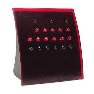 Powers of 2 BCD Binary Clock with Red Lights (Red)