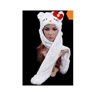    Leg Avenue Unisex   Adult Plush Kitty Hood With Paw Scarf Clothing