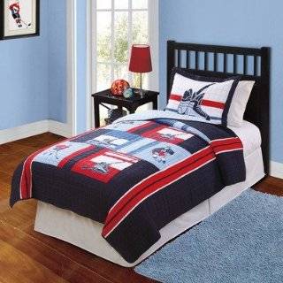  Hockey Twin Quilt with Sham