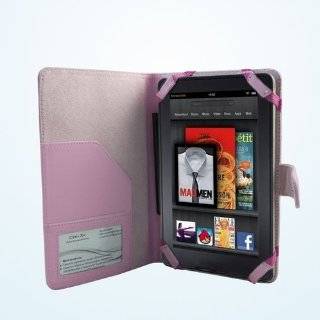 Kiwi Cases  Kindle Fire Tablet Pink Leather Executive Folio Case 