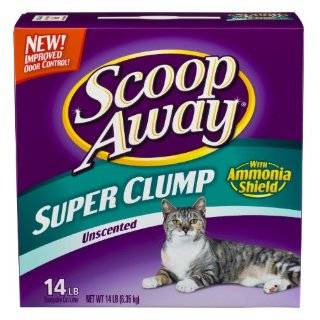 Scoop Away Super Clump Unscented, 14 Pound Boxes, 3 Pack