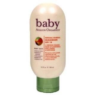 Avalon Organics Baby Natural Mineral Sunscreen, SPF 18 , 3.5 Fluid 
