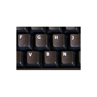  KEYBOARD STICKERS TRANSPARENT YELLOW LETTERS FOR ANY LAPTOP COMPUTER 