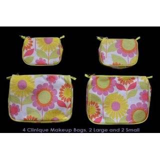   Fabric Floral Cosmetic Bags Spring 2012 (2 regular +2 mini bags