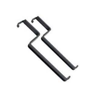 Deck Flower Box Railing Bracket, 2pk Black