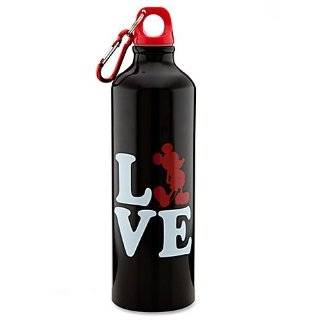 Disney Mickey Mouse Love Heart Valentine Aluminum Water Bottle 24 oz.