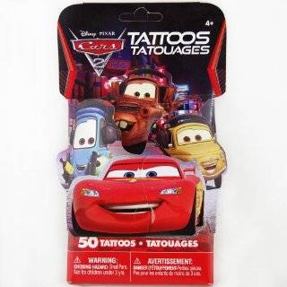  Disney Cars 2 Party Pack, 50 Temporary Tattoos Health 