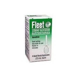  Fleet Liquid Glycerin Suppositories   4 ea Health 