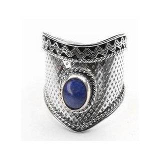  Sterling Silver Black Onyx Armor Band Ring Size 5(Sizes 5 
