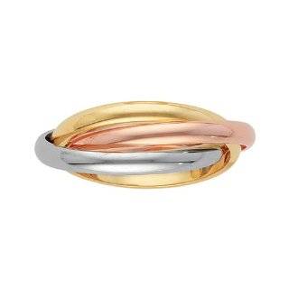  Triple Trinity Gold Ring Band Jewelry