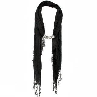 Cejon Loosely Woven Scarf Black Cejon Loosely Woven Scarf