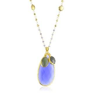 Coralia Leets Jewelry Design Mykonos Wire Wrap Deep Blue Chalcedony 