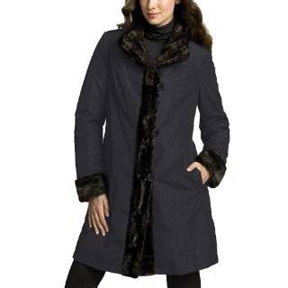 BGSD Womens Reversible Faux Leopard Print Mink Fur Walking Coat