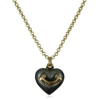 Juicy Couture Jewelry Pearl Heart with Banner Wish Necklace Gold