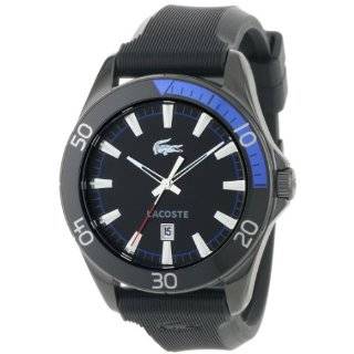   Black Dial Black Nylon Strap Mens Watch 2010609 Lacoste Watches